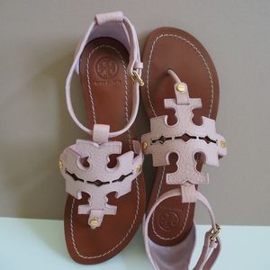 Tory Burch Phoebe Sandals-Pink-S: 8.5 & 9.5